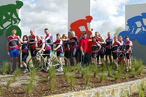 FitnessFirst-KWPT team photo for the 2002'Around the Bay in a Day'