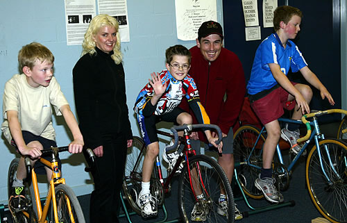 Kathy and Andrew with some of the boys 